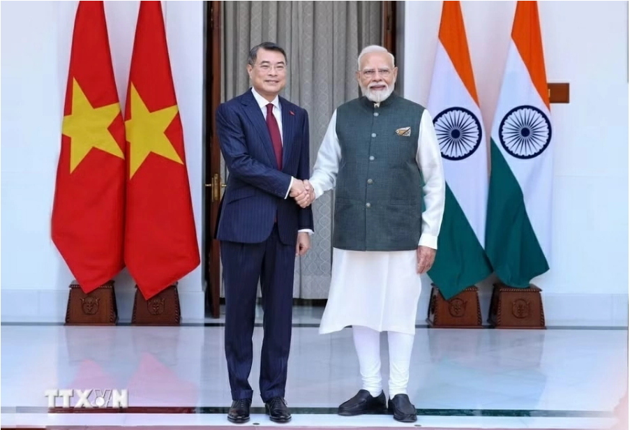 Thủ tướng Lê Minh Hưng hội đàm với Thủ tướng Ấn Độ Narendra Modi